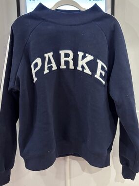 PARKE Navy Crew Neck Sweatshirt, Size S/M